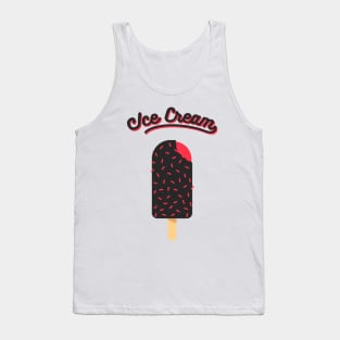 Ice Cream Black Pink Tank Top